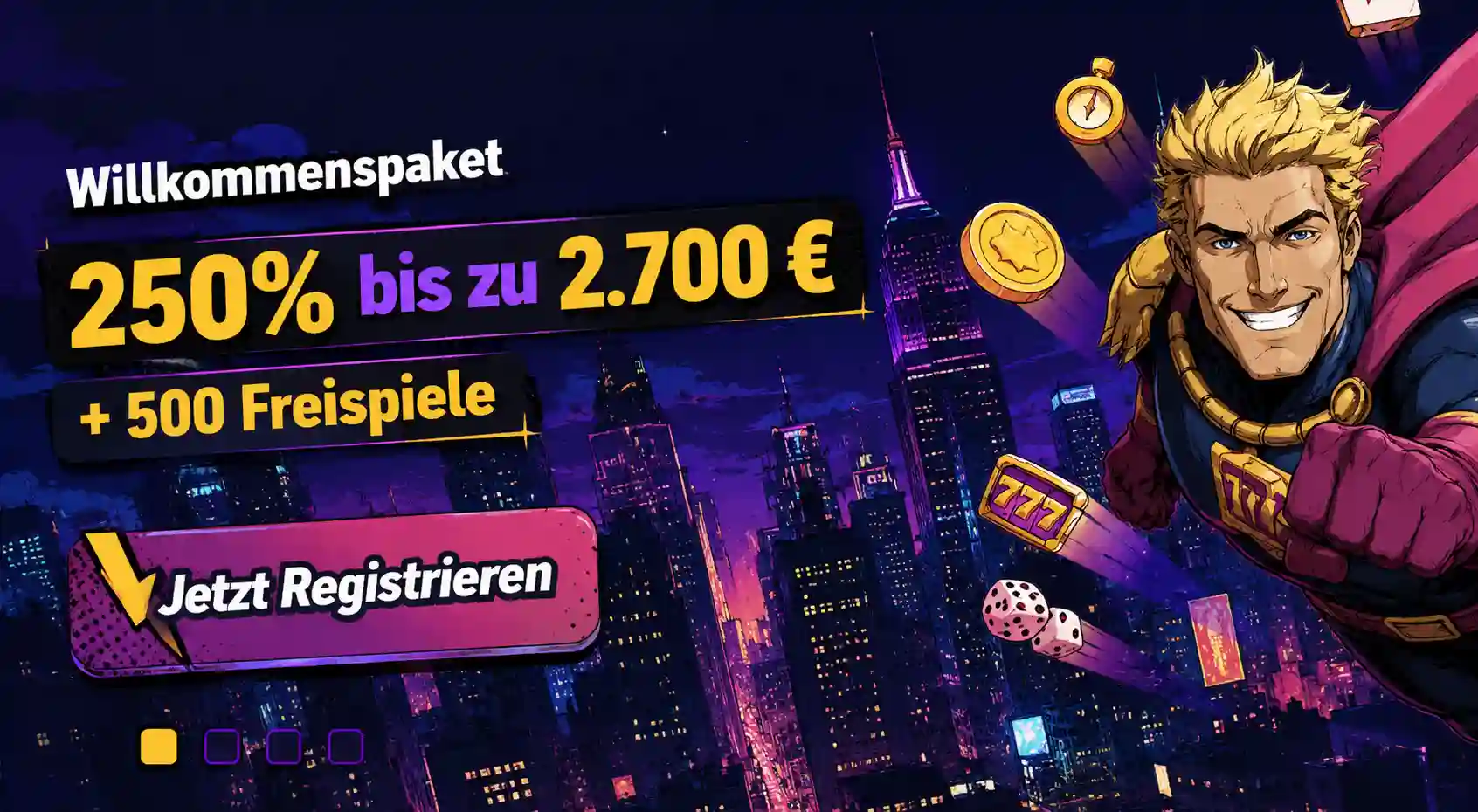 Kassenseite des Spinlander Casino – Gesamtansicht des Einzahlungsbereichs mit Kacheln der Zahlungsmethoden, Kontostand und Betragsfeld